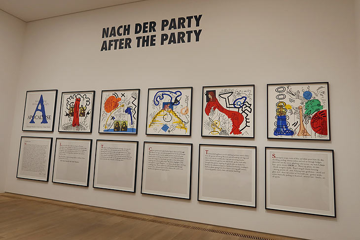 "Nach der Party" in der Ausstellung "Andy Warhol & Keith Haring. Party of Life" vom 28. Juni 2024 bis 26. Januar 2025 im Untergeschoss des Museum Brandhorst (©Foto: Martin Schmitz)